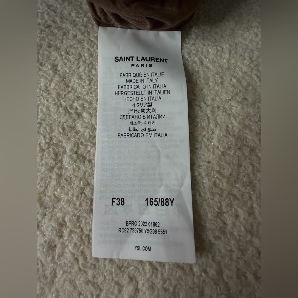 Saint Laurent Ruched Jersey Mini Dress – Brand New with Tags – Size 38 (US M) - Picture 10 of 10